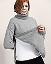 Boob Jamie, Maglione Collo Alto Premaman e Allattamento in Lana Riciclata - Grigio Melange Felpe