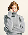 Boob Jamie, Maglione Collo Alto Premaman e Allattamento in Lana Riciclata - Grigio Melange Felpe