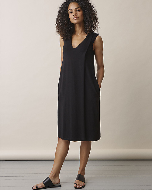 Boob Lil Abito Premaman e Allattamento - Nero - Fibra di Eucalipto Vestiti_