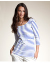 Boob Maglia Allattamento Simone Righe Blu - Cotone Bio T-shirt
