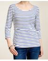 Boob Maglia Allattamento Simone Righe Blu - Cotone Bio T-shirt