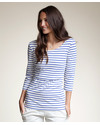 Boob Maglia Allattamento Simone Righe Blu - Cotone Bio T-shirt