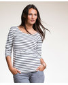 Boob Maglia Allattamento Simone Righe Nere - Cotone Bio Maglie Manica Lunga