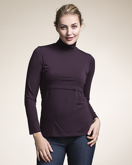 Boob Maglia Dolcevita Premaman e Allattamento - Ribes - Morbida Fibra di Eucalipto T-shirt