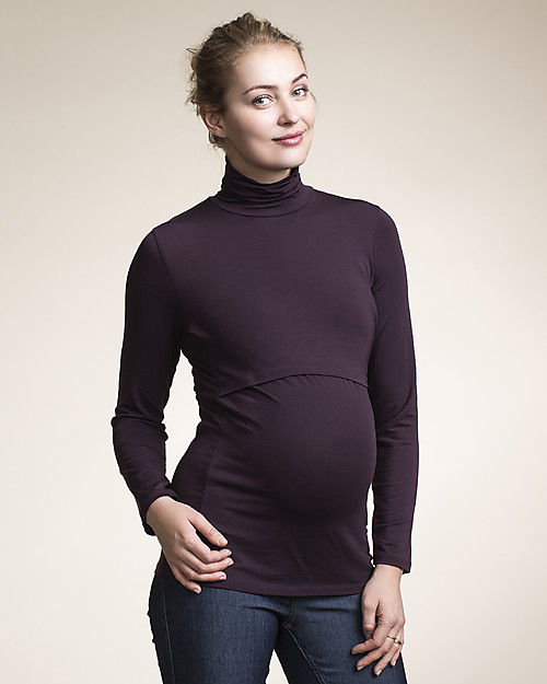 Boob Maglia Dolcevita Premaman e Allattamento - Ribes - Morbida Fibra di Eucalipto T-shirt