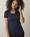 Boob Maglia Maniche Corte Premaman e allattamento Classic - Blu Notte - Cotone bio T-shirt