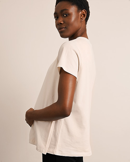 Boob Maglia Maniche Corte Premaman e allattamento con Apertura Laterale The Shirt - Tofu - Cotone bio T-shirt
