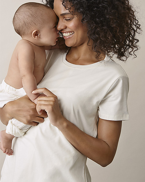 Boob Maglia Maniche Corte Premaman e allattamento con Apertura Laterale The Shirt - Tofu - Cotone bio T-shirt