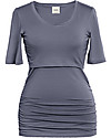 Boob Maglia Maniche Corte Premaman e Allattamento Flatter Me - Smoke - Morbida fibra di Eucalipto T-shirt