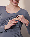 Boob Maglia Premaman e Allattamento Flatter, Smoke - Morbida fibra di Eucalipto Maglie Manica Lunga