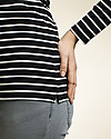 Boob Maglia Premaman e Allattamento Simone - Righe Nere e Bianche - Cotone Bio Maglie Manica Lunga