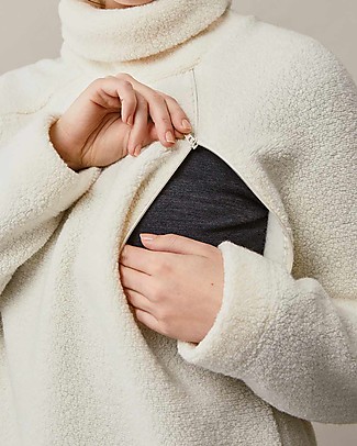 Boob Maglione Allattamento in Pile - Tofu - Lana Riciclata - Morbida e Confortevole! Maglioni