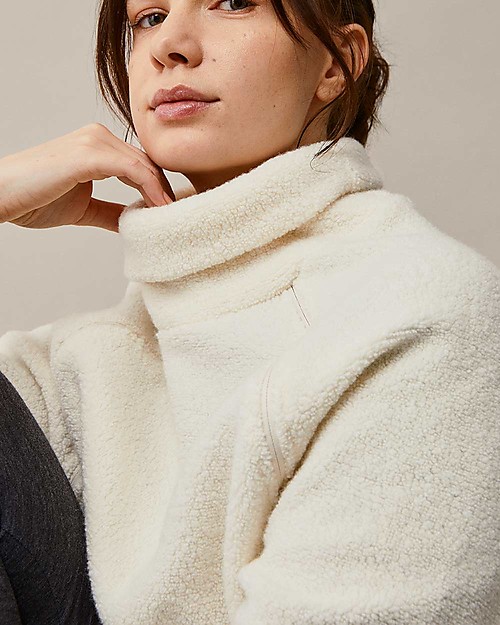 Boob Maglione Allattamento in Pile - Tofu - Lana Riciclata - Morbida e Confortevole! Maglioni