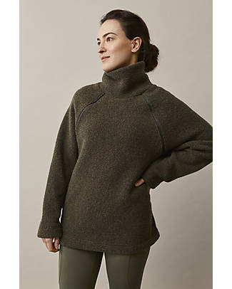 Boob Maglione Allattamento in Pile - Verde - Lana Riciclata - Morbida e Confortevole! Maglioni