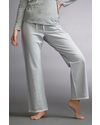Boob Pantaloni del Pigiama Premaman e Post Parto - Fantasia a Righe Bianco Avorio/Grigio - Cotone Bio - Pigiami