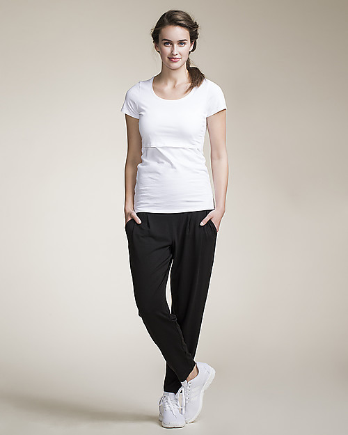 Boob Pantaloni Premaman Harem, Neri - in Fibra di Eucalipto Pantaloni Lunghi