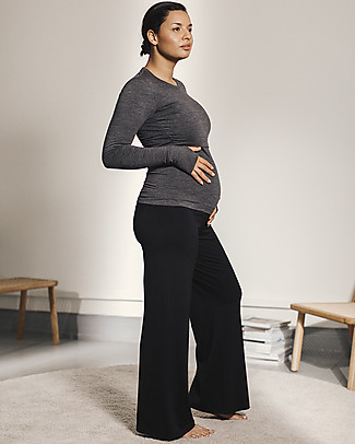 Boob Pantaloni Premaman Lounge Once On Never Off - Neri - Fibra di Eucalipto Pantaloni Lunghi