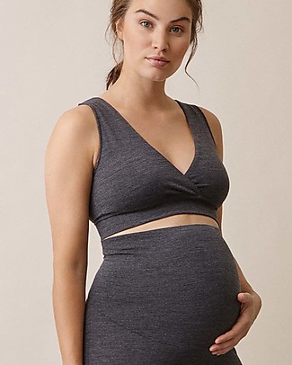 Boob Reggiseno da Allattamento 24/7 - Grigio Scuro - in Lana Merino Reggiseni