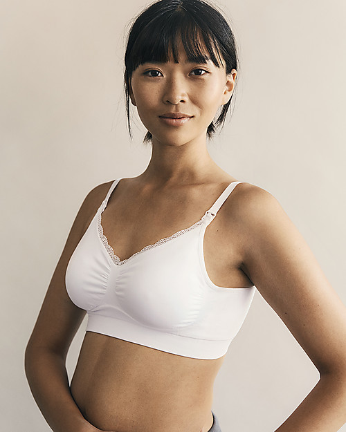 Boob Reggiseno da Allattamento Classic Fast Food, Bianco - Sostenibile! Reggiseni da Allattamento
