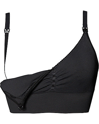 Boob Reggiseno da Allattamento Fast Food Free Senza Cuciture - Nero/Grigio Reggiseni da Allattamento