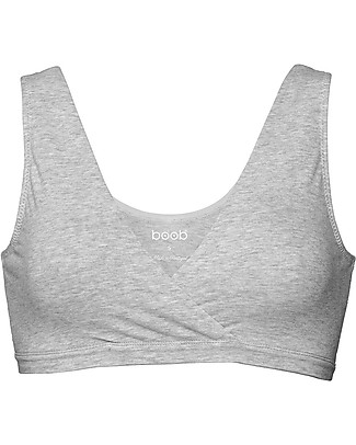 Boob Reggiseno da Allattamento Morbido Supporto 24/7 - Grigio Melange perfetto anche la notte! Reggiseni