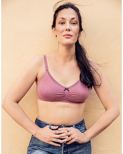 Boob Reggiseno da Allattamento Senza Cuciture Fast Food, Lilla - Cotone Bio Reggiseni da Allattamento