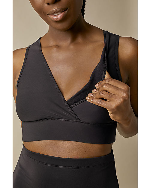 Boob Reggiseno Gravidanza e Allattamento Morbido - Nero - Tessuto Riciclato Reggiseni da Allattamento
