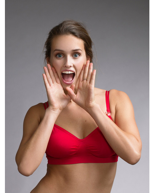 Boob Reggiseno Premaman e Allattamento Spalline Sottili - Rosso (multifunzione e senza cuciture) Reggiseni da Allattamento