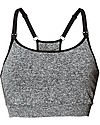 Boob Reggiseno Sportivo e Da Notte per Maternità e Allattamento Fast Food Soft Sports - Grigio Melange Scuro - Ecosostenibile Reggiseni da Allattamento