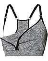 Boob Reggiseno Sportivo e Da Notte per Maternità e Allattamento Fast Food Soft Sports - Grigio Melange Scuro - Ecosostenibile Reggiseni da Allattamento