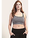 Boob Reggiseno Sportivo e Da Notte per Maternità e Allattamento Fast Food Soft Sports - Grigio Melange Scuro - Ecosostenibile Reggiseni da Allattamento