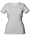 Boob T-shirt Premaman e allattamento Classic, Grigio Melange - Cotone bio T-shirt
