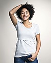 Boob T-shirt Premaman e allattamento Classic, Grigio Melange - Cotone bio T-shirt