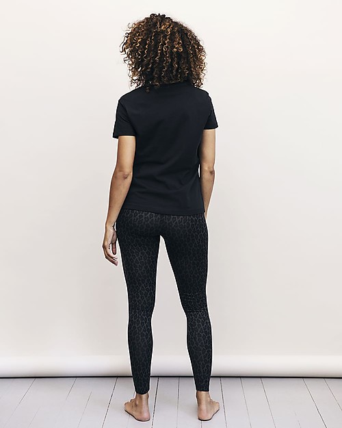 Boob The-shirt Maglia Maniche Corte Premaman e Allattamento con Apertura Laterale, Nero - 100% cotone bio T-shirt