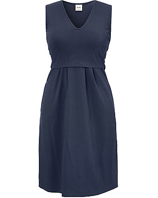 Boob Tilda Abito Estivo Premaman e Allattamento Senza Maniche - Blu Thunder - Cotone bio Vestiti
