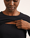 Boob Top Maniche Lunghe Premaman e Allattamento Classic, Nera - Cotone bio Maglie Manica Lunga