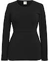 Boob Top Maniche Lunghe Premaman e Allattamento Classic - Nero - Cotone Bio Maglie Manica Lunga