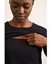 Boob Top Maniche Lunghe Premaman e Allattamento Classic - Nero - Cotone Bio Maglie Manica Lunga