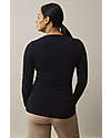 Boob Top Maniche Lunghe Premaman e Allattamento Classic - Nero - Cotone Bio Maglie Manica Lunga