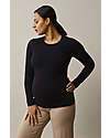 Boob Top Maniche Lunghe Premaman e Allattamento Classic - Nero - Cotone Bio Maglie Manica Lunga