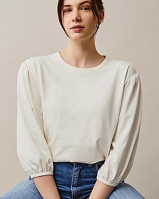 Boob Top Maniche Tre Quarti Premaman e Allattamento - Tofu - 100% Cotone Bio Maglie Manica Lunga