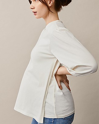 Boob Top Maniche Tre Quarti Premaman e Allattamento - Tofu - 100% Cotone Bio Maglie Manica Lunga