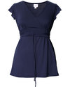 Boob Top Premaman e Allattamento Tomika - Blu Inchiostro -UTIMO TG XL! Fresca Fibra di Eucalipto! T-shirt