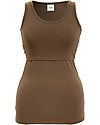 Boob Top Senza Maniche Classic per Maternità e Allattamento - Nocciola - Cotone bio T-shirt