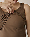Boob Top Senza Maniche Classic per Maternità e Allattamento - Nocciola - Cotone bio T-shirt
