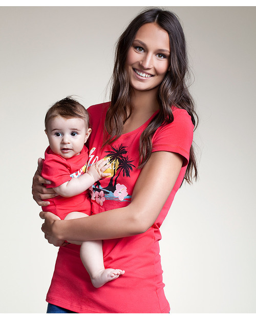 Boob Twinset Aloha Mamma e Bambino (maglia + body) - Cotone Bio T-shirt