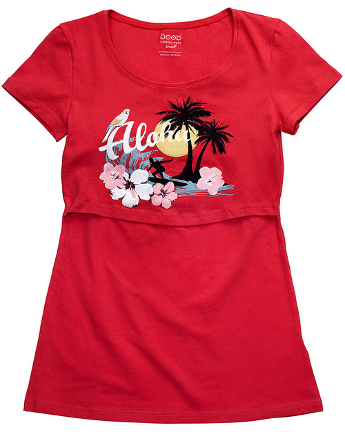Boob Twinset Aloha Mamma e Bambino (maglia + body) - Cotone Bio T-shirt