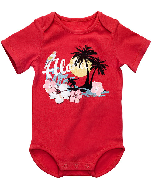Boob Twinset Aloha Mamma e Bambino (maglia + body) - Cotone Bio T-shirt