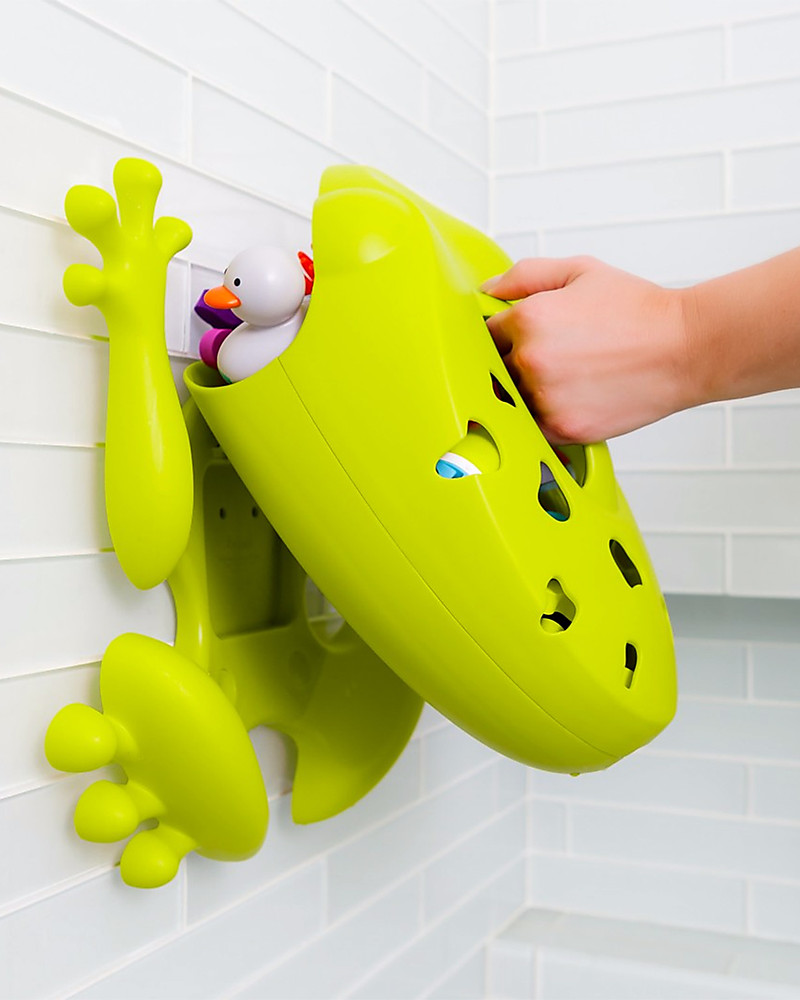 Boon Inc. Frog Pod Contenitore Portagiochi da Bagno - Nuovo Modello - Verde  (senza BPA, PVC e Ftalati!) unisex (bambini)