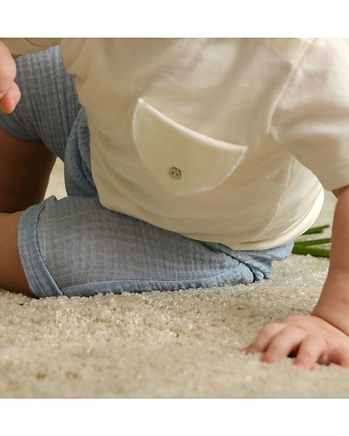 Botanica Boo T-shirt con Taschino, Latte - Cotone Bio T-shirt